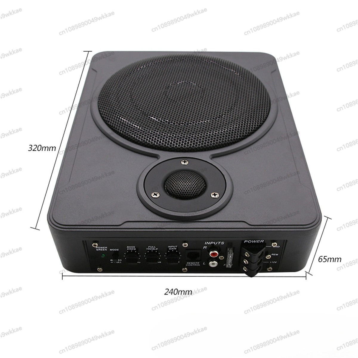 Under Seat Subwoofer Slim 8 Inch - Slim Under‑Seat Car Audio Subwoofer 8