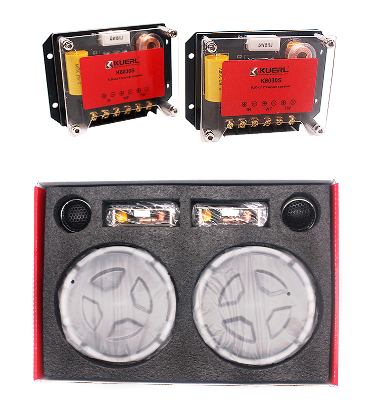 Car Audio Component Speaker 6.5 - BEST 4ohm RMS 80W Aluminum basin