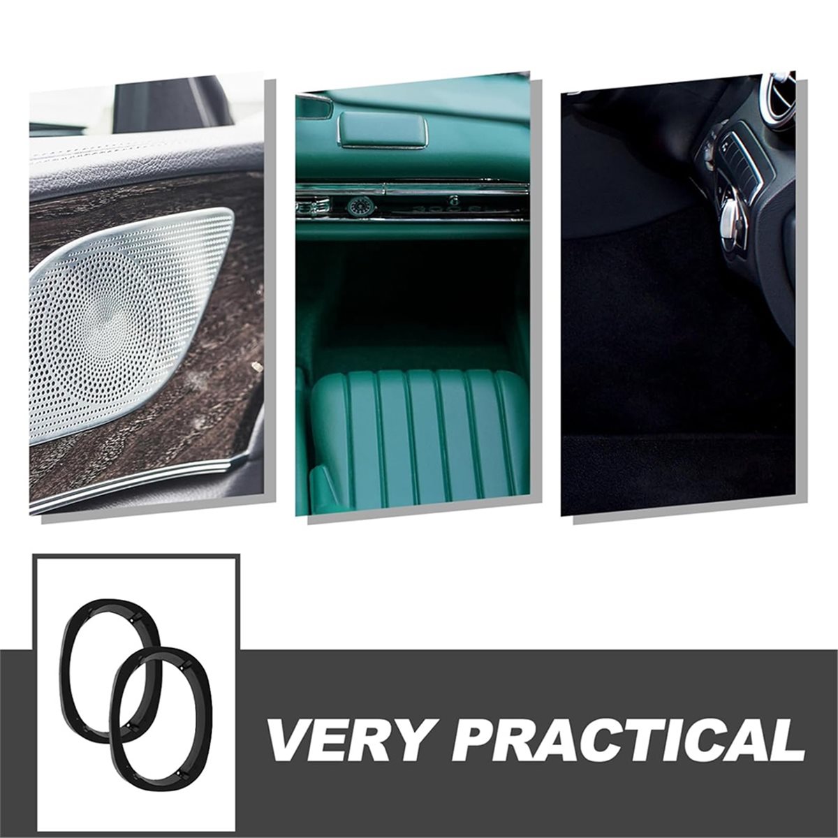 Car Speaker Adapter Bracket - 6X9 Universal Plastic Speaker Spacer Ring,