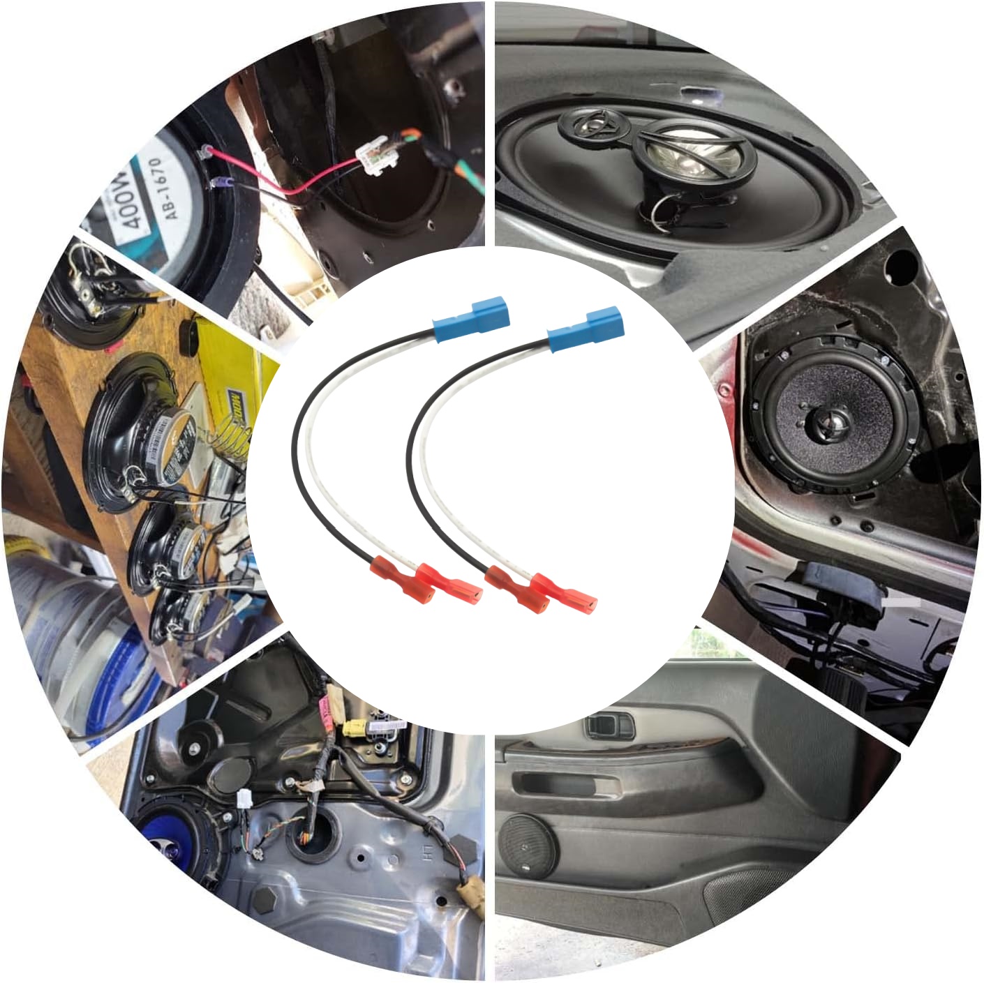 2Pcs Speaker Adapter Plug Car  - Car Speaker Adapter Bracket recension och pris