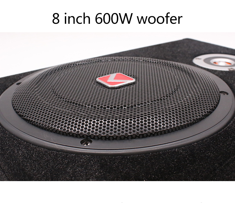 K-801APR Hot Sale Car Audio Un - Under Seat Subwoofer Slim 8 Inch recension och pris