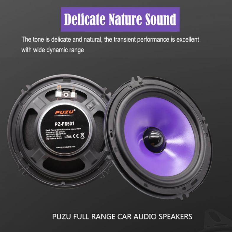 2pcs 6.5 Inch 90W Full Range F - Car Audio Component Speaker 6.5 recension och pris