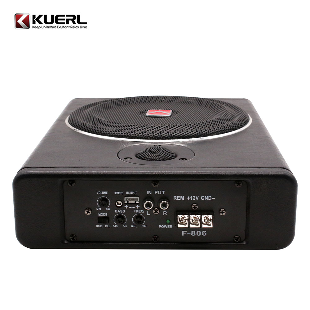 Portable 12v Mini High Power U - Under Seat Subwoofer Slim 8 Inch recension och pris