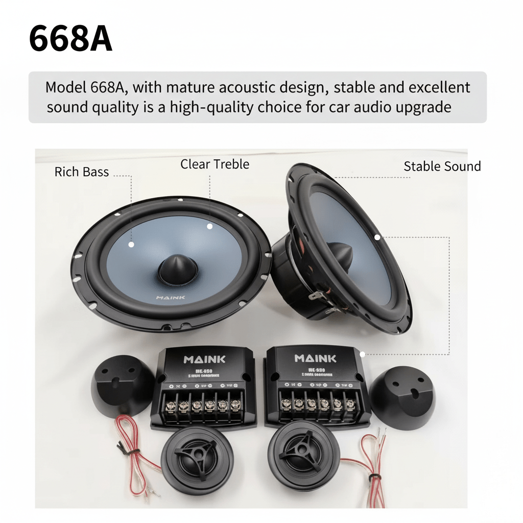 1 Pair 6.5 Inch Car Audio Spea - Car Audio Component Speaker 6.5 recension och pris