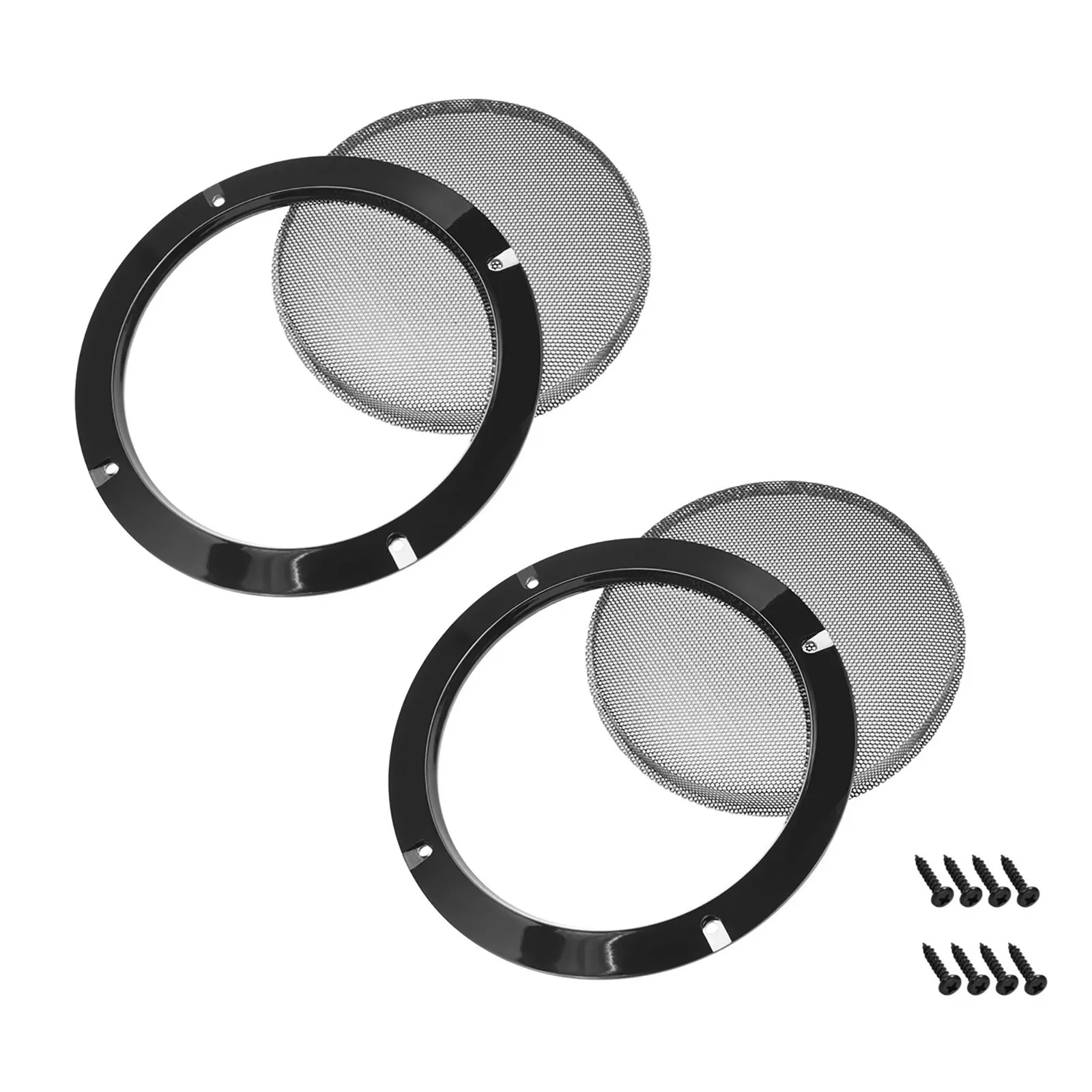 2Pcs 6.5 Inch Black Car Speake - Car Subwoofer Grill Protector recension och pris