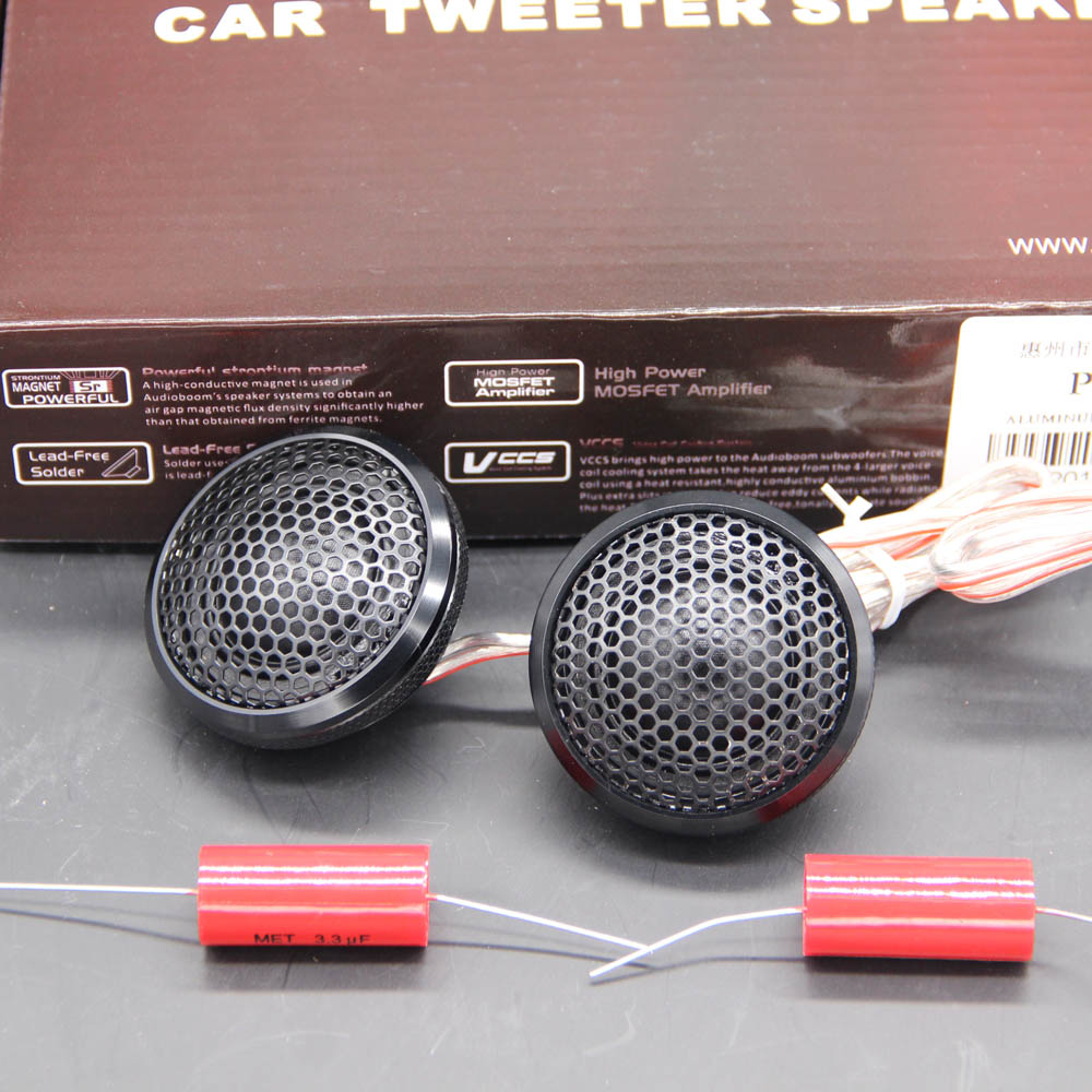 2pcs car audio speaker 25mm AS - Car Audio Tweeter Silk Dome recension och pris