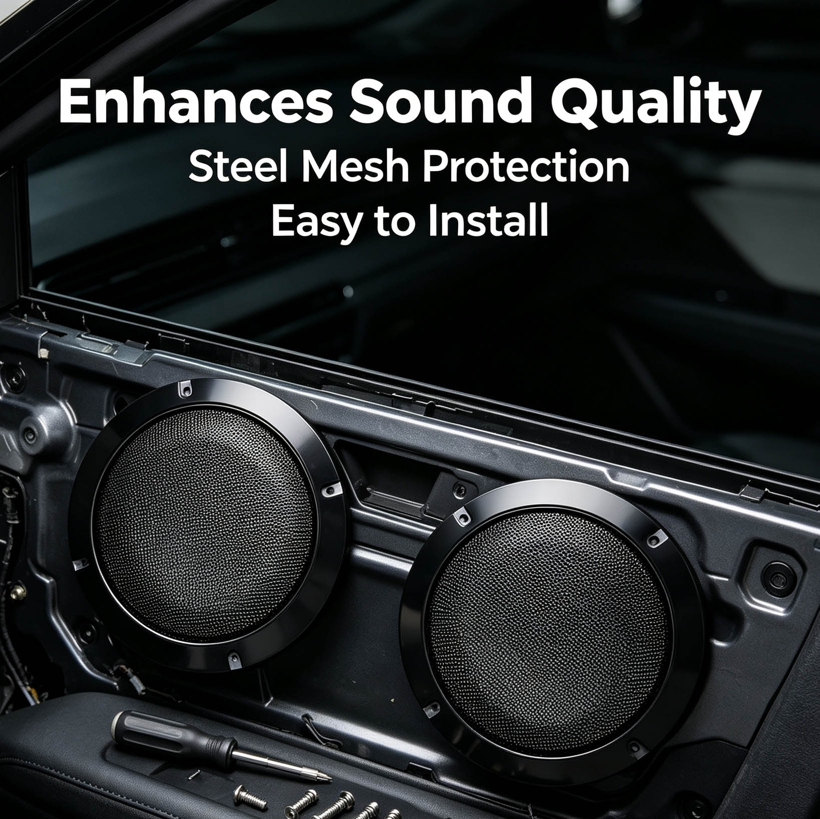 2Pcs/Set 6.5-inch Car Audio Sp - Car Subwoofer Grill Protector recension och pris