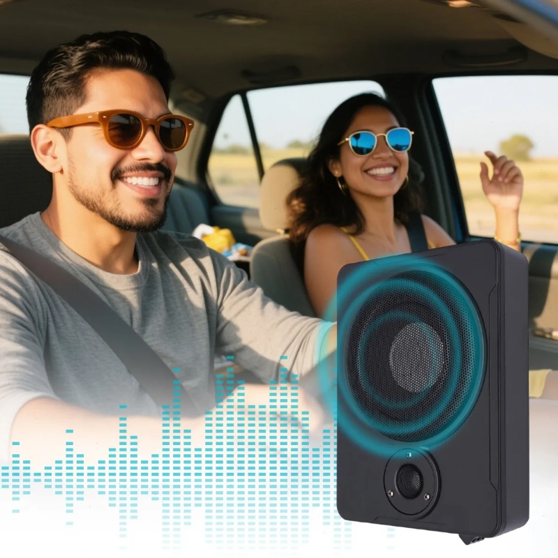 Car , Under for SEAT Active Su - Under Seat Subwoofer Slim 8 Inch recension och pris