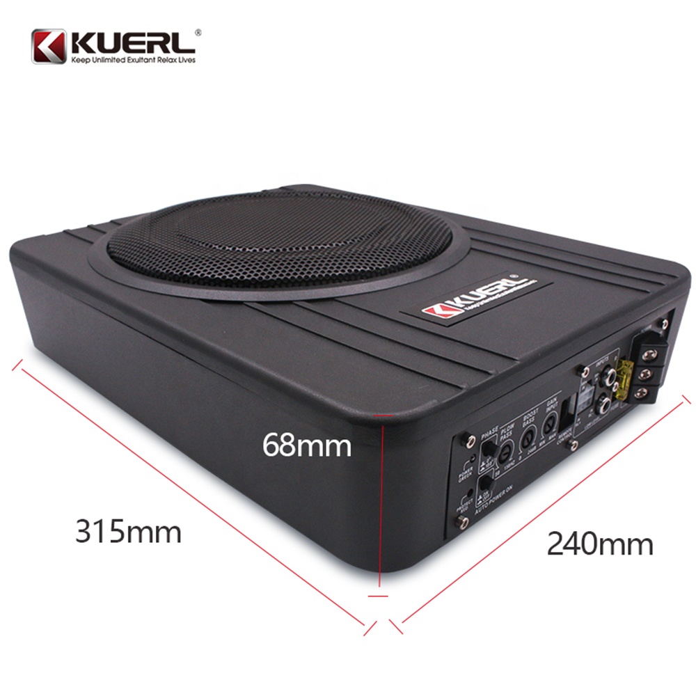 Hot Design Car Subwoofer Under - Under Seat Subwoofer Slim 8 Inch recension och pris